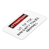 タオルいけな動物クルーズおもしろいドアマーカー マグネット (左側)