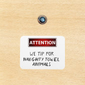 タオルいけな動物クルーズおもしろいドアマーカー マグネット