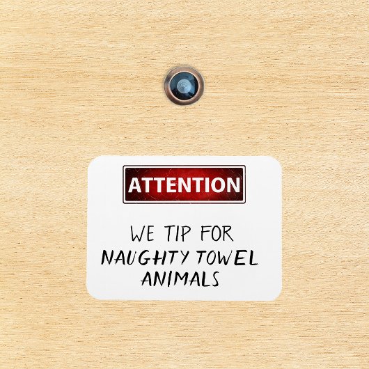 タオルいけな動物クルーズおもしろいドアマーカー マグネット