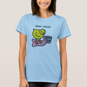 タオルおよび洗面器を持つDeacのひよこ Tシャツ