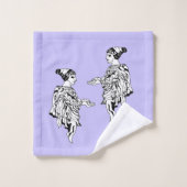 タオルでギリシャの像を飾る バスタオルセット (ウォッシュタオル)