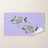 タオルでギリシャの像を飾る バスタオルセット (ハンドタオル)