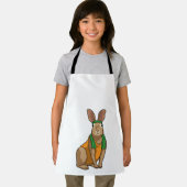 タオルでランナーのウサギ エプロン (インサイチュ)