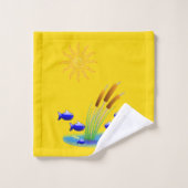 タオルで魚を釣る バスタオルセット (ウォッシュタオル)