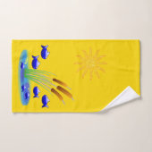 タオルで魚を釣る バスタオルセット (ハンドタオル)