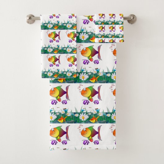 タオルで魚を釣る バスタオルセット (インサイチュ)