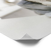 タオルに包まれた入ったチワワの子犬 ポスター (角)