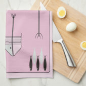 タオルのすばらしい50年代はレトロのヴィンテージを200色採取します キッチンタオル (四つ折り)