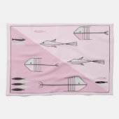 タオルのすばらしい50年代はレトロのヴィンテージを200色採取します キッチンタオル (横)