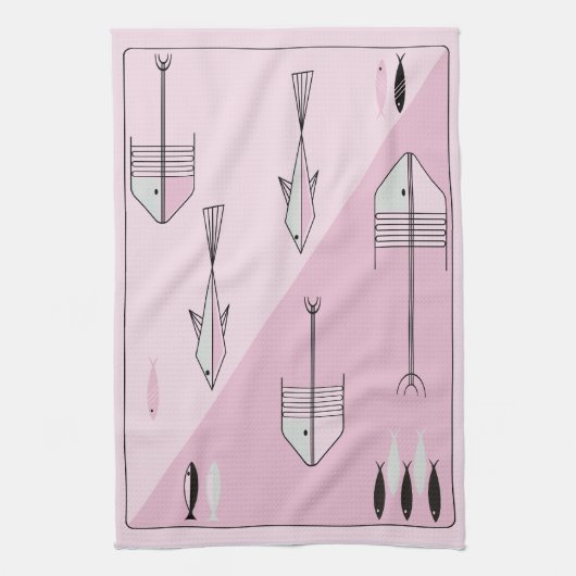 タオルのすばらしい50年代はレトロのヴィンテージを200色採取します キッチンタオル (縦)