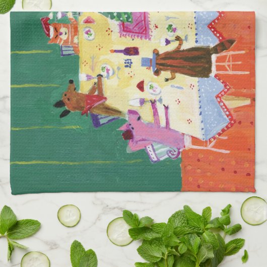 タオルのすべての種のトースト キッチンタオル (折り畳み)