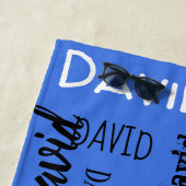 タオルのカスタマイズ可能なビーチタオルのあなたの名前 ビーチタオル (インサイチュ)