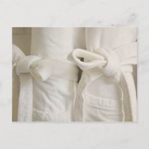 タオルのクローズアップスパ ポストカード