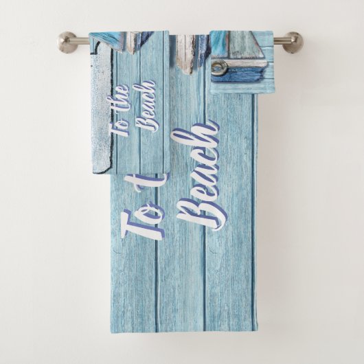 タオルの一定の流木のビーチのデザイン バスタオルセット (インサイチュ)