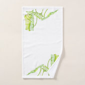 タオルの上の葉の彫刻(1) バスタオルセット (ハンドタオル)