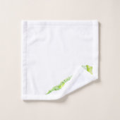 タオルの上の葉の彫刻(1) バスタオルセット (ウォッシュタオル)