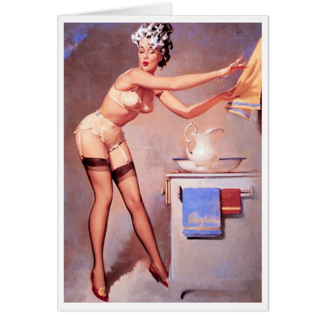 タオルをピン留めする (正面)