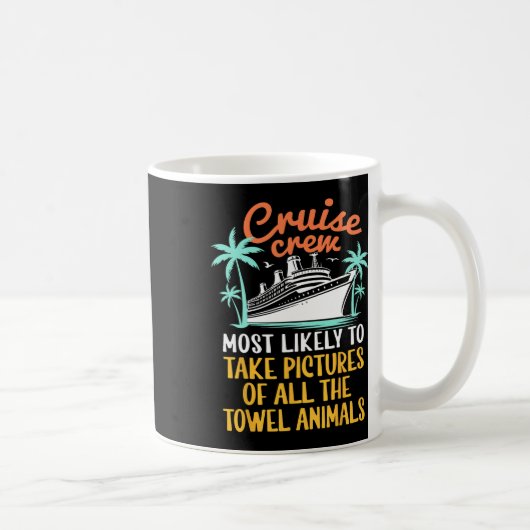 タオルを撮るのが一番好きなクルーズクルー コーヒーマグカップ (右)