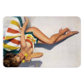 タオルストライプのピン留め マグネット (横)