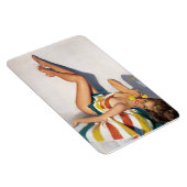 タオルストライプのピン留め マグネット (右側)