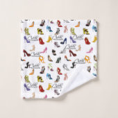 タオルセットシンデレラ引用文シューズハイトポンプ バスタオルセット (ウォッシュタオル)