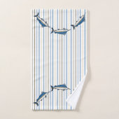 タオルセット – ブルーマーリン魚釣り (ハンドタオル)