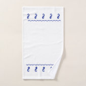 タオルセット – 海の馬と波 (ハンドタオル)