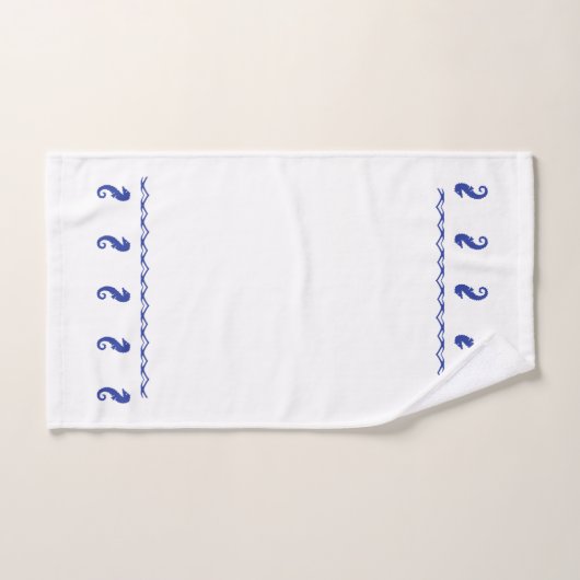 タオルセット – 海の馬と波 (ハンドタオル)