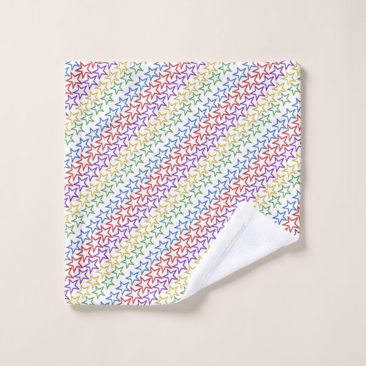 タオルセット – 色星の列 (ウォッシュタオル)