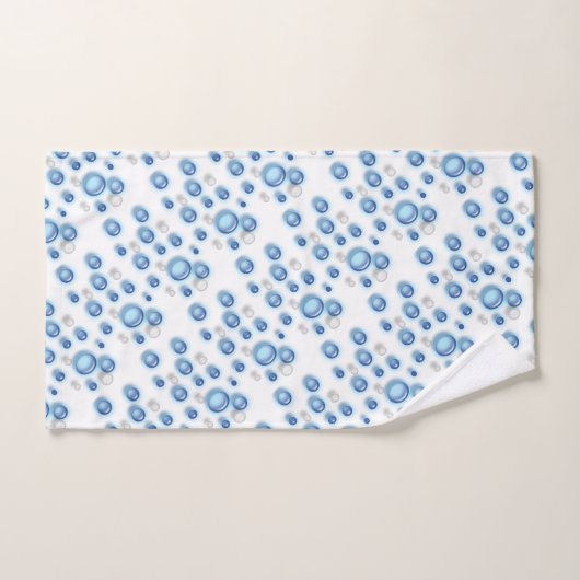 タオルセット – 青い泡 (ハンドタオル)