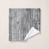 タオルセット – 風化された納屋の木 (ウォッシュタオル)