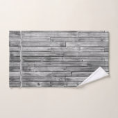 タオルセット – 風化された納屋の木 (ハンドタオル)