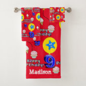 タオルセット, #9ハッピー9誕生日 バスタオルセット (インサイチュ)