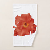 タオルソードリリーレッドイエロー バスタオルセット (ハンドタオル)