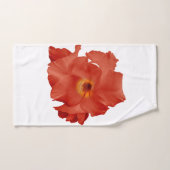 タオルソードリリーレッドイエロー バスタオルセット (ハンドタオル)