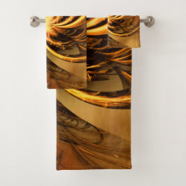 タオルフラクタルツイストグローイエロー バスタオルセット