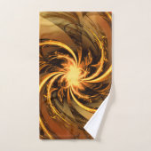 タオルフラクタルツイストグローイエロー バスタオルセット (ハンドタオル)