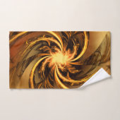 タオルフラクタルツイストグローイエロー バスタオルセット (ハンドタオル)