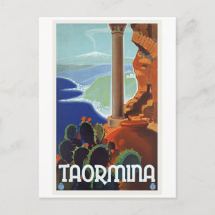 タオルミナイタリアヴィンテージ旅行ヨーロッパ ポストカード