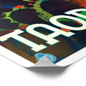 タオルミーナイタリアのヴィンテージ旅行ポスター ポスター (角)