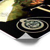 タオルミーナイタリアヴィンテージイタリア旅行 ポスター (角)