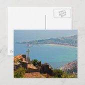 タオルミーナビュー3 ポストカード (正面/裏面)