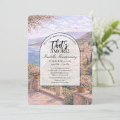 タオルミーナ風イタリアン ブライダルシャワー 招待状 (スタンド正面)