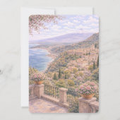 タオルミーナ風イタリアン ブライダルシャワー 招待状 (裏面)