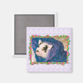 タオル入り角型磁石の豚 マグネット (正面/裏面)