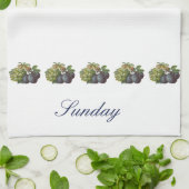 タオル曜日-日曜日 キッチンタオル (折り畳み)