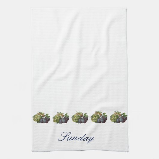タオル曜日-日曜日 キッチンタオル (縦)