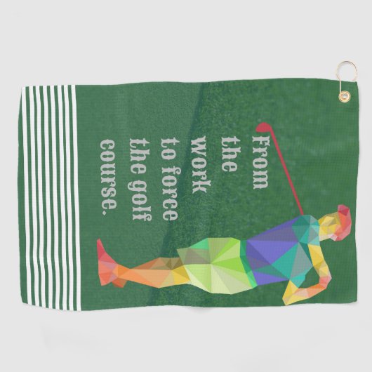 タオル最高のでゴルフゲームをアッカスタマイズプする ゴルフタオル (横)