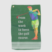 タオル最高のでゴルフゲームをアッカスタマイズプする ゴルフタオル (正面)