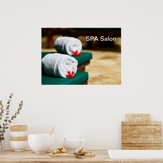 タオル2個 ポスター (キッチン)